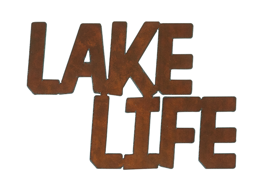 Lake Life Cut-out Sign